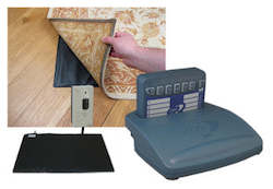 Care Call Wireless Alerting System For Carers: Care Call Under Carpet Pad Alarm with Pager or Flashing/Sound Receiver