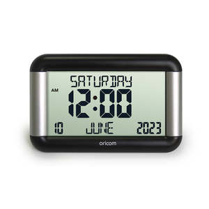Clocks And Medication Reminders: Oricom VISO8 Digital Clock with 7.5″ LCD Display