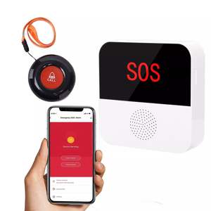 Caregiver Pagers Alerts: Multifunctional Rechargeable Wireless Pager that sends a message to your smartphone app