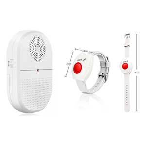 Caregiver Pagers Alerts: Wireless Caregiver Pager with SOS Call Button Watch