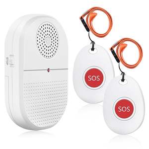 Caregiver Pagers Alerts: Wireless Caregiver Pager x 2 Call button Pendants