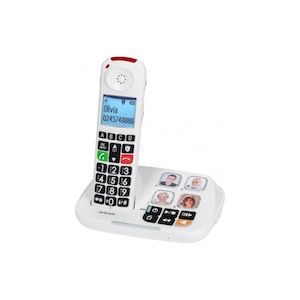Easy To Use Phones: Oricom Care900-1 Amplified Big Button Cordless Phone with Answer Machine