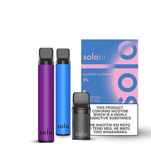 Solo Pod Kit - 8 Flavours 2.85% - 2 Piece Pod Kit
