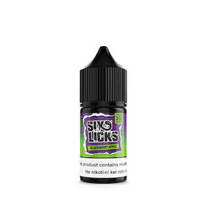 Nicotine Salts E Liquids: Six Licks Salt Nicotine Eliquids 30ml Bottles