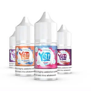 Nicotine Salts E Liquids: Yeti Nic Salts E-Liquids – 30ml Bottles