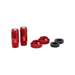 BBB VALVE CAPS CORECAP 2pcs - RED