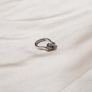 Rings: Luna Goddess Black Diamond Platinum Ring