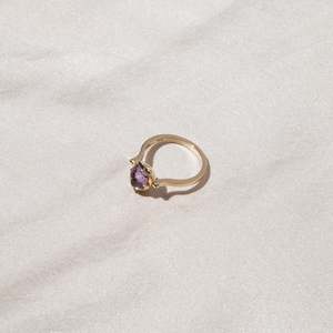 Heart of Gold | Amethyst Gold Ring