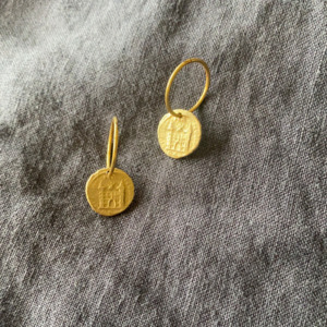 Castle in the Cloud Gold Earrings