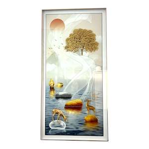 Golden Deer Big Wall Art