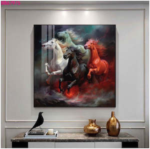 Frontpage: Quadruple Horses Painting