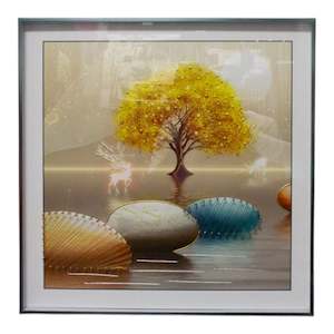 Golden Tranquility with Fawn's Grace