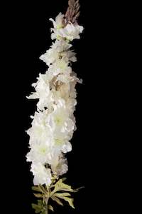 Artificial Flowers: Delphinium stems White