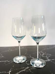 Traditional Silver Red Wine Glass