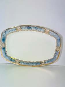 Blue Teal 12''Square Plate