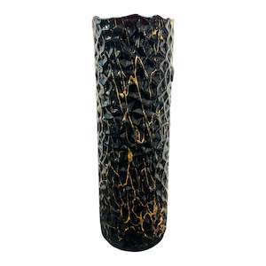 Black & Gold Medium Vase