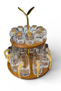 Two Tiered Glass Display