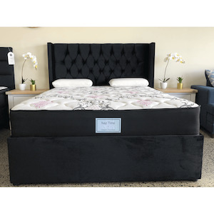 Package Deals: Nap Time Mattress + Storage Base + Wingback Buttoned Headboard