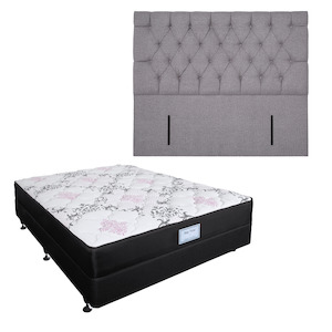 Queen Nap Time Mattress with Base + Wyndham Headboard