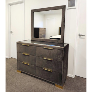 Dresser: Dresser and Mirror Upholster customised