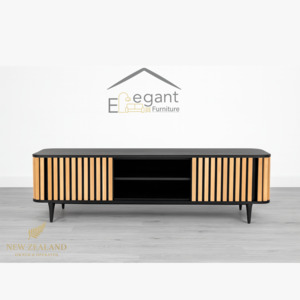Entertainment Units: Elegant Contrast TV Unit – NZ Made Entertainment Unit