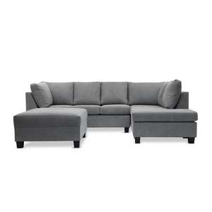 Asto Corner Sofa Chaise with Ottoman