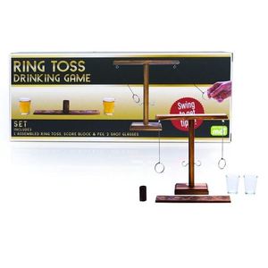 Ring toss drinking game