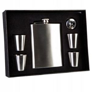 Products: Flask set 4 shot glass