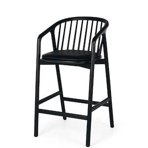 Kitchen Bar Stools: MONTANA HIGHBACK KITCHEN BAR STOOL "BLACK OAK"