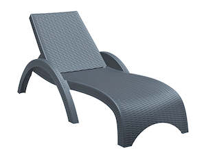 Siesta Fiji Sun Lounger: FIJI SUN LOUNGER "DARK GREY"
