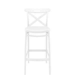 Siesta Cross Bar Stool 75cm: SIESTA CROSS BAR STOOL 75cm "WHITE" (x4)