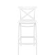 SIESTA CROSS BAR STOOL 75cm "WHITE" (x4)