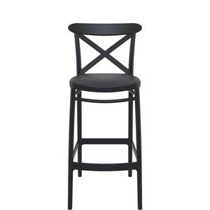 Siesta Cross Bar Stool 75cm: SIESTA CROSS BAR STOOL 75cm "BLACK" (x4)