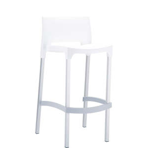 Siesta Gio Bar Stool 75cm: SIESTA GIO BAR STOOL 75cm "WHITE" (x4)