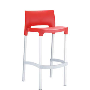 Siesta Gio Bar Stool 75cm: SIESTA GIO BAR STOOL 75cm "RED" (x4)