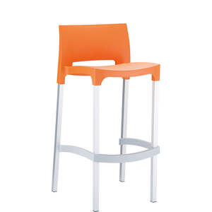 Siesta Gio Bar Stool 75cm: SIESTA GIO BAR STOOL 75cm "ORANGE" (x4)