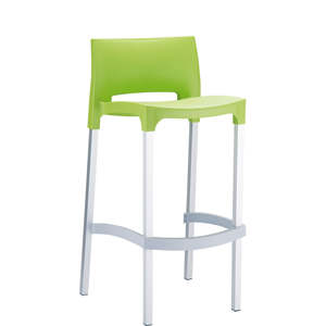 Siesta Gio Bar Stool 75cm: SIESTA GIO BAR STOOL 75cm "LIGHT GREEN" (x4)
