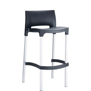 Siesta Gio Bar Stool 75cm: SIESTA GIO BAR STOOL 75cm "BLACK" (x4)