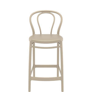 SIESTA VICTOR BAR STOOL 65cm "TAUPE" (x4)