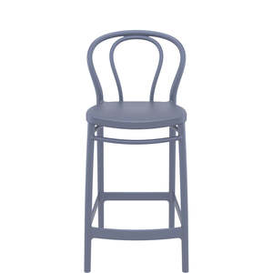 Siesta Victor Bar Stool 65cm: SIESTA VICTOR BAR STOOL 65cm "DARK GREY" (x4)