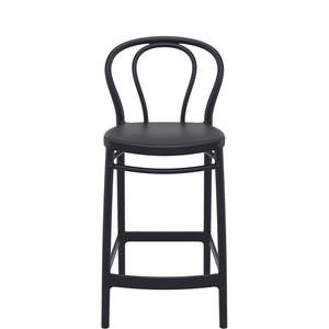 Siesta Victor Bar Stool 65cm: SIESTA VICTOR BAR STOOL 65cm "BLACK" (x4)
