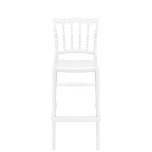 Commercial Bar Stools: OPERA COMMERCIAL BAR STOOL 75cm "GLOSS WHITE" (x4)