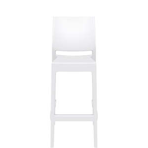 Commercial Bar Stools: MAYA COMMERCIAL BAR STOOL 75cm "WHITE"