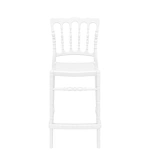 OPERA BREAKFAST BAR STOOL "GLOSS WHITE" (x4)