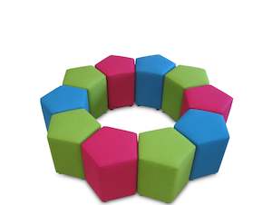 Hospitality Ottomans: PENTAGON HOSPITALITY OTTOMAN