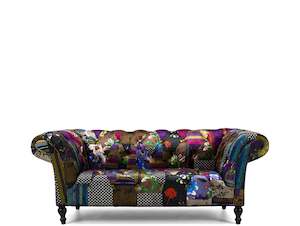 PATCHWORK 2 SEATER SCHOOL SOFA