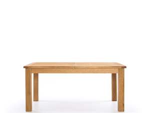 Wooden Dining Tables: SOLSBURY EXTENDABLE WOODEN DINING TABLE 180 x 100cm