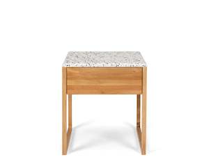 AVON WOODEN LAMP TABLE "TERRAZZO TOP"