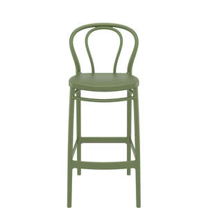 Siesta Victor Bar Stool 75cm: SIESTA VICTOR BAR STOOL 75cm "OLIVE GREEN" (x4)