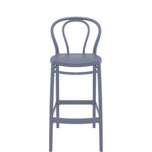 Siesta Victor Bar Stool 75cm: SIESTA VICTOR BAR STOOL 75cm "DARK GREY" (x4)